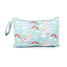 Load image into Gallery viewer, Waterproof reusable wet bag printed pocket diaper bag PUL travel dry wet
