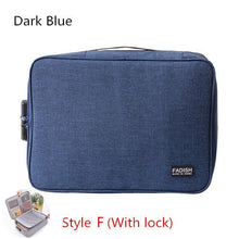 Load image into Gallery viewer, Big Capacity Document Organizer Insert Handbag Travel Bag Pouch