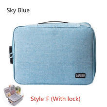 Load image into Gallery viewer, Big Capacity Document Organizer Insert Handbag Travel Bag Pouch