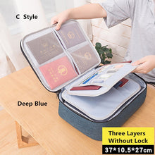 Load image into Gallery viewer, Big Capacity Document Organizer Insert Handbag Travel Bag Pouch