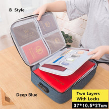 Load image into Gallery viewer, Big Capacity Document Organizer Insert Handbag Travel Bag Pouch
