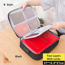 Load image into Gallery viewer, Big Capacity Document Organizer Insert Handbag Travel Bag Pouch