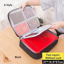 Load image into Gallery viewer, Big Capacity Document Organizer Insert Handbag Travel Bag Pouch