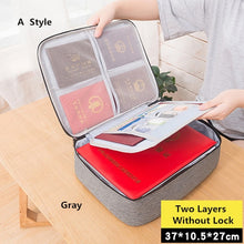 Load image into Gallery viewer, Big Capacity Document Organizer Insert Handbag Travel Bag Pouch