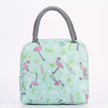 Load image into Gallery viewer, Functional Pattern Cooler Lunch Box Portable Insulated Canvas Lunch Bag