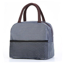 Load image into Gallery viewer, Functional Pattern Cooler Lunch Box Portable Insulated Canvas Lunch Bag