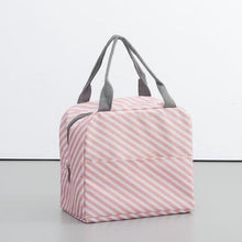Load image into Gallery viewer, Functional Pattern Cooler Lunch Box Portable Insulated Canvas Lunch Bag