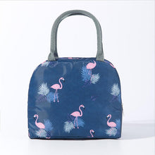 Load image into Gallery viewer, Functional Pattern Cooler Lunch Box Portable Insulated Canvas Lunch Bag
