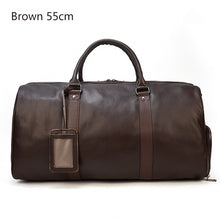 Load image into Gallery viewer, Hot Genuine Leather Men Women Travel Bag Soft Real Leather