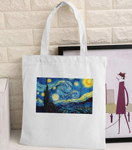 Load image into Gallery viewer, Van Gogh Shopping Bag Graphic Tote Harajuku Shopper Bag Women