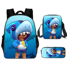 Load image into Gallery viewer, Leon Spike Shell Game School Bag for Teenager Boys Girls Kids