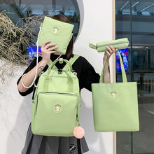 Load image into Gallery viewer, 2020 New Canvas Female Book Bag Backpack 5pcs/set Schoolbag School