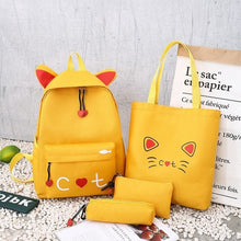 Load image into Gallery viewer, 2020 New Canvas Female Book Bag Backpack 5pcs/set Schoolbag School