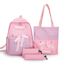 Load image into Gallery viewer, 2020 New Canvas Female Book Bag Backpack 5pcs/set Schoolbag School