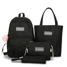 Load image into Gallery viewer, 2020 New Canvas Female Book Bag Backpack 5pcs/set Schoolbag School