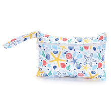 Load image into Gallery viewer, Waterproof reusable wet bag printed pocket diaper bag PUL travel dry wet