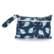 Load image into Gallery viewer, Waterproof reusable wet bag printed pocket diaper bag PUL travel dry wet