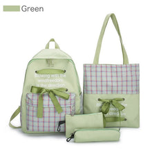 Load image into Gallery viewer, 5 Piece Set High School backpack Bags for Teenage Girls 2020
