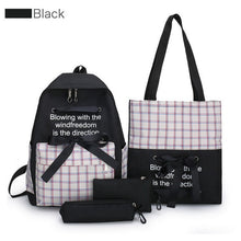 Load image into Gallery viewer, 5 Piece Set High School backpack Bags for Teenage Girls 2020