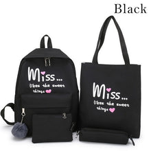 Load image into Gallery viewer, 5 Piece Set High School backpack Bags for Teenage Girls 2020
