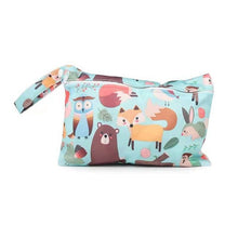 Load image into Gallery viewer, Waterproof reusable wet bag printed pocket diaper bag PUL travel dry wet

