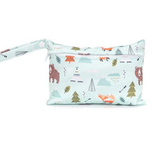 Load image into Gallery viewer, Waterproof reusable wet bag printed pocket diaper bag PUL travel dry wet

