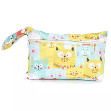 Load image into Gallery viewer, Waterproof reusable wet bag printed pocket diaper bag PUL travel dry wet
