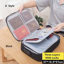Load image into Gallery viewer, Big Capacity Document Organizer Insert Handbag Travel Bag Pouch
