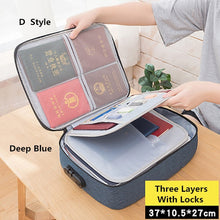 Load image into Gallery viewer, Big Capacity Document Organizer Insert Handbag Travel Bag Pouch

