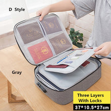 Load image into Gallery viewer, Big Capacity Document Organizer Insert Handbag Travel Bag Pouch
