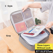 Load image into Gallery viewer, Big Capacity Document Organizer Insert Handbag Travel Bag Pouch
