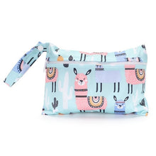 Load image into Gallery viewer, Waterproof reusable wet bag printed pocket diaper bag PUL travel dry wet
