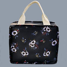 Load image into Gallery viewer, Functional Pattern Cooler Lunch Box Portable Insulated Canvas Lunch Bag
