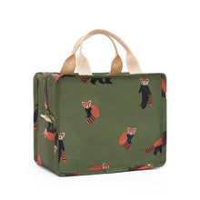 Load image into Gallery viewer, Functional Pattern Cooler Lunch Box Portable Insulated Canvas Lunch Bag

