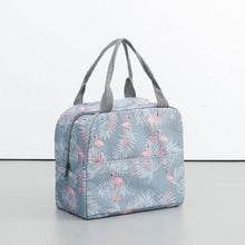 Load image into Gallery viewer, Functional Pattern Cooler Lunch Box Portable Insulated Canvas Lunch Bag
