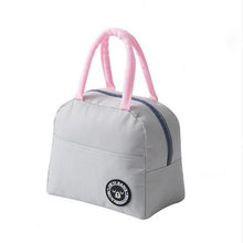 Load image into Gallery viewer, Functional Pattern Cooler Lunch Box Portable Insulated Canvas Lunch Bag

