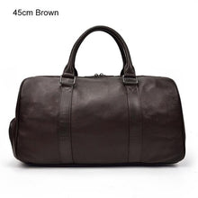 Load image into Gallery viewer, Hot Genuine Leather Men Women Travel Bag Soft Real Leather
