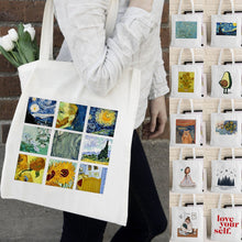 Load image into Gallery viewer, Van Gogh Shopping Bag Graphic Tote Harajuku Shopper Bag Women
