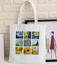 Load image into Gallery viewer, Van Gogh Shopping Bag Graphic Tote Harajuku Shopper Bag Women
