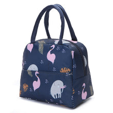 Load image into Gallery viewer, Functional Pattern Cooler Lunch Box Portable Insulated Canvas Lunch Bag
