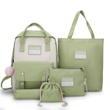 Load image into Gallery viewer, 5 Piece Set High School backpack Bags for Teenage Girls 2020
