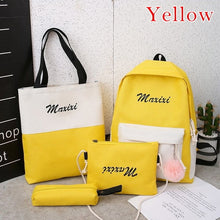 Load image into Gallery viewer, 5 Piece Set High School backpack Bags for Teenage Girls 2020
