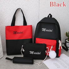 Load image into Gallery viewer, 5 Piece Set High School backpack Bags for Teenage Girls 2020
