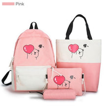 Load image into Gallery viewer, 5 Piece Set High School backpack Bags for Teenage Girls 2020
