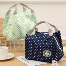 Load image into Gallery viewer, Newest Lunch Bag Insulated Cold Canvas Stripe Picnic Carry Case Thermal
