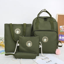 Load image into Gallery viewer, 2020 New Canvas Female Book Bag Backpack 5pcs/set Schoolbag School
