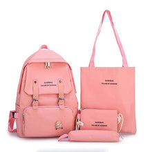 Load image into Gallery viewer, 2020 New Canvas Female Book Bag Backpack 5pcs/set Schoolbag School
