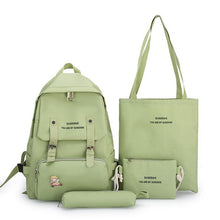 Load image into Gallery viewer, 2020 New Canvas Female Book Bag Backpack 5pcs/set Schoolbag School
