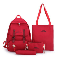 Load image into Gallery viewer, 2020 New Canvas Female Book Bag Backpack 5pcs/set Schoolbag School
