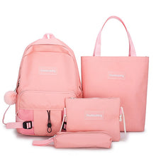Load image into Gallery viewer, 2020 New Canvas Female Book Bag Backpack 5pcs/set Schoolbag School
